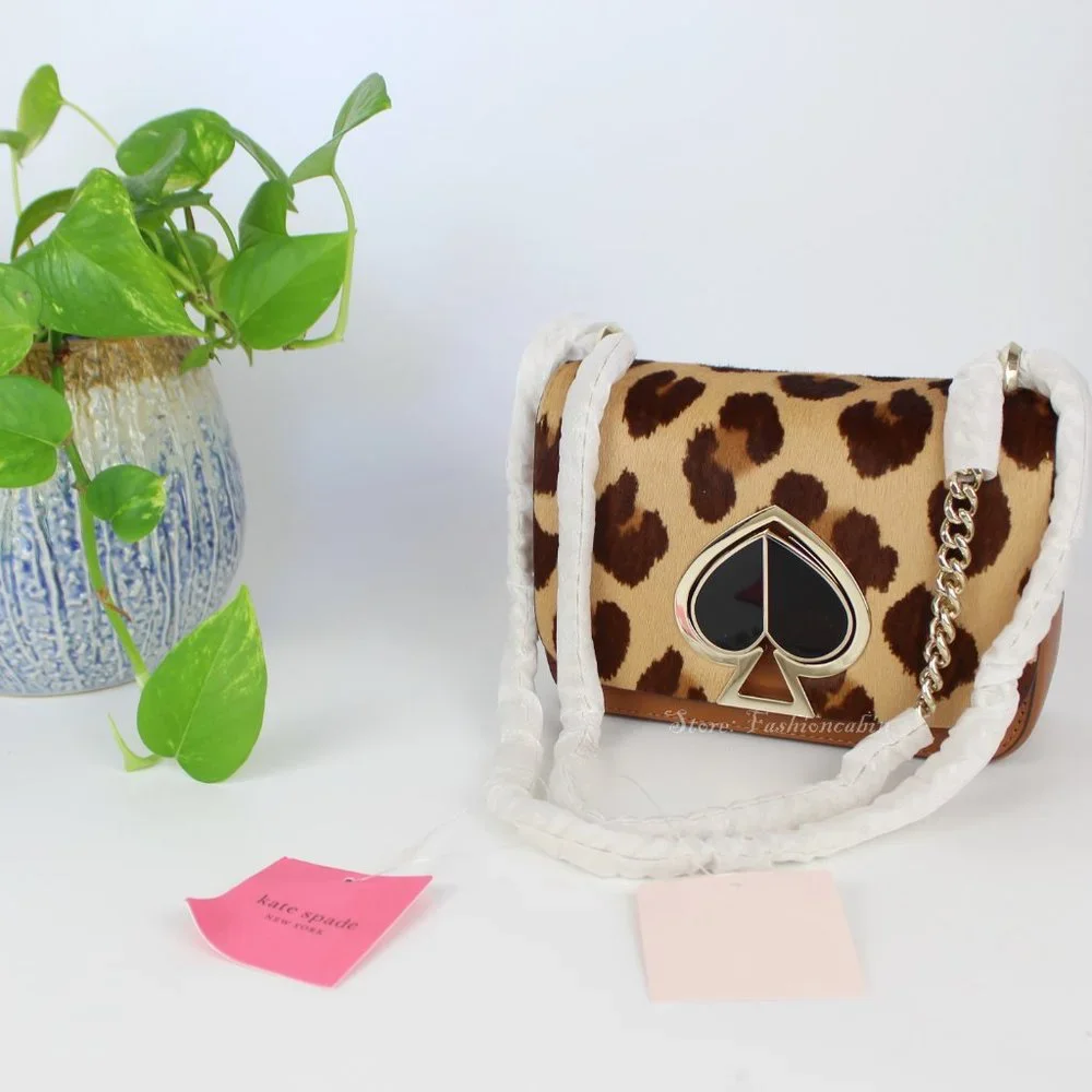 NWT Kate Spade RUNWAY CalfHair Leopard Shoulder Bag